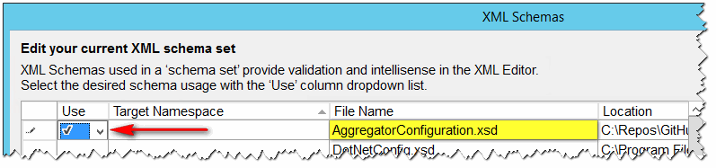 Select AggregatorConfiguration.xsd